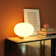 Oluce Alba Table Lamp - Opal