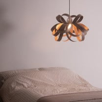 Tom Raffield Skipper Pendant Above Bed