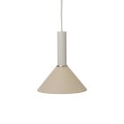 Ferm Living Collect High Socket Pendant Cone Grey Cashmere