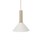 Ferm Living Collect High Socket Pendant Cone Cashmere White