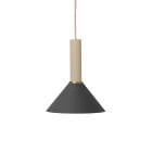 Ferm Living Collect High Socket Pendant Cone Cashmere Black