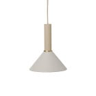 Ferm Living Collect High Socket Pendant Cone Cashmere Grey