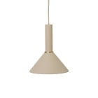 Ferm Living Collect High Socket Pendant Cone Cashmere Cashmere