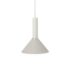 Ferm Living Collect High Socket Pendant Cone White Grey