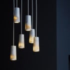 Case Core 6 Pendant Cluster Carrara on Black Background