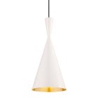 Tom Dixon Beat LED Tall Pendant - White/Brass