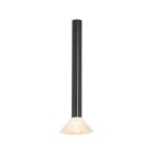 CTO Lighting Torres Ceiling Light Tall Bronze Alabaster