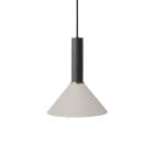 Ferm Living Collect High Socket Pendant Cone Black Grey