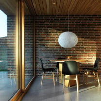 Normann Copenhagen Act Pendant Above Table