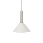 Ferm Living Collect High Socket Pendant Cone Grey White