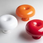 Red, Orange and White Artemide Nessino Table Lamps