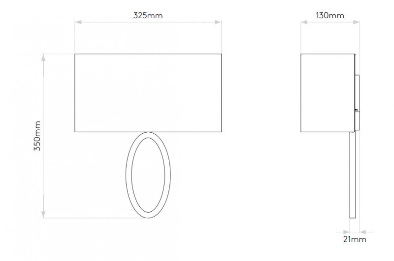 Specification image for Astro Lima Wall Light