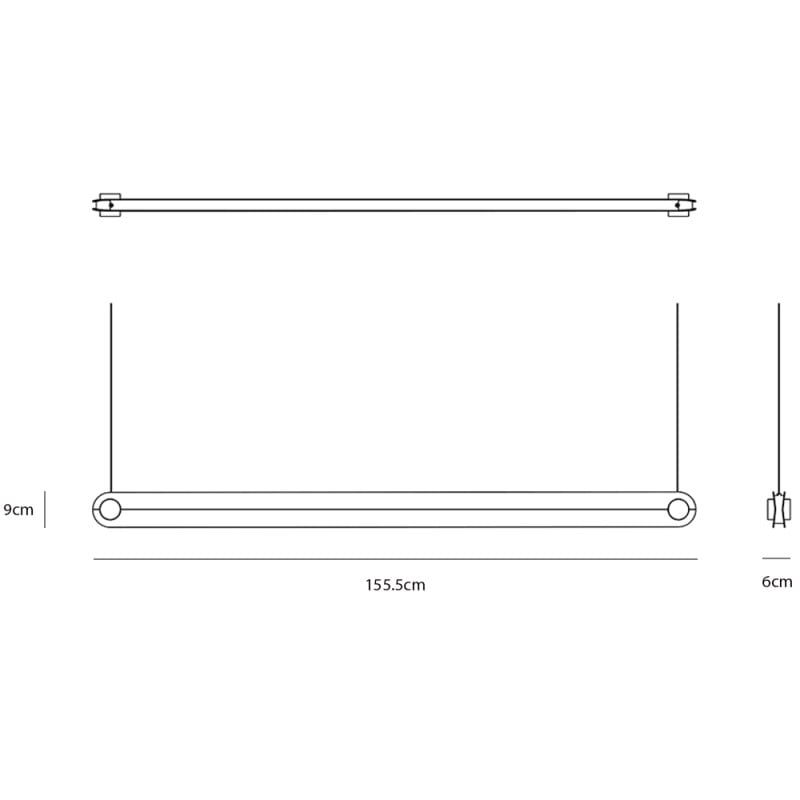 Specification Image for Normann Copenhagen Dim LED Linear Suspension