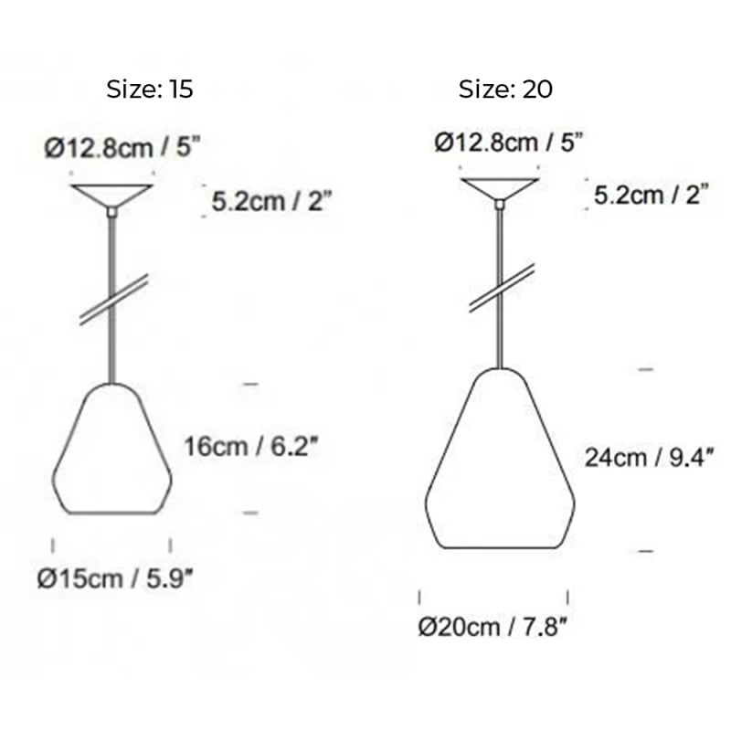 Specification Image for Innermost Core Pendant Light