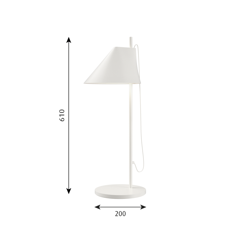 Specification image for Louis Poulsen Yuh LED Table Lamp