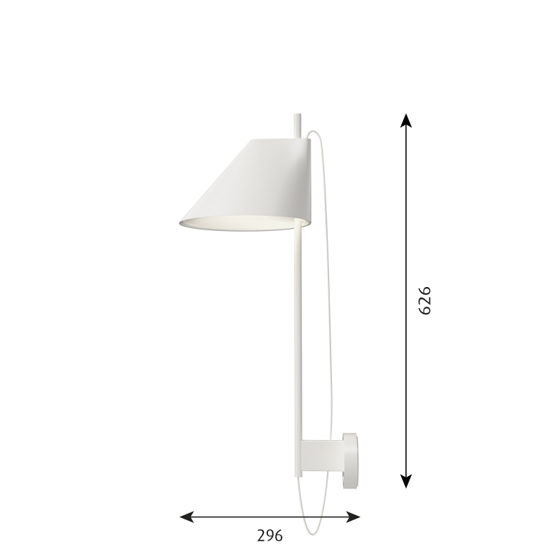 Specification image for Louis Poulsen Yuh LED Wall Light