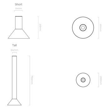 Specification Image for CTO Lighting Torres Ceiling Light