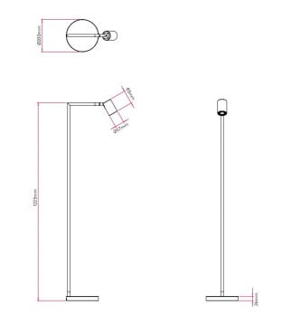 Specification image for Astro Ascoli Floor Lamp