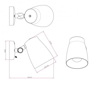 Specification image for Astro Atelier Wall Light