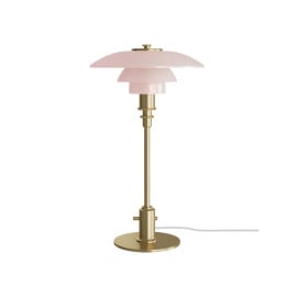 Louis Poulsen PH 2/1 Pale Rose Brass Table Lamp